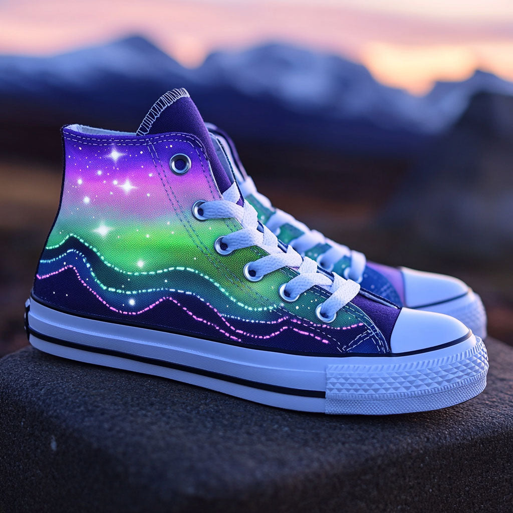 Enchanted Timber Canvas High Tops Merch For Couples