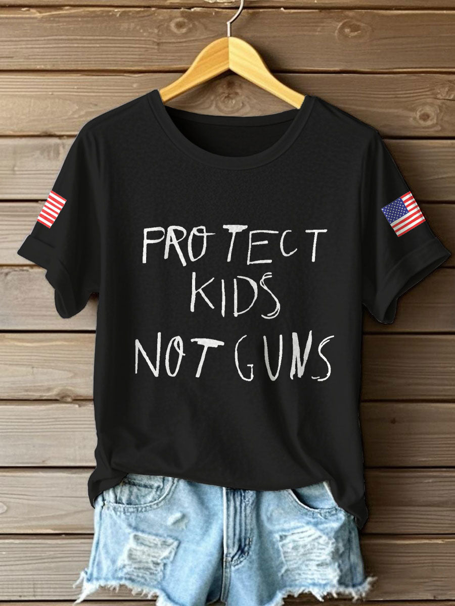 End Gun Violence Printed T Shirt Black Charlie Kirk Merch Store