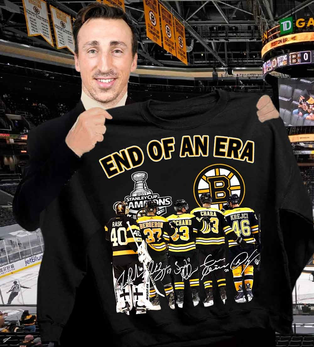 End Of An Era Stanley Cup Champions Boston Bruins Shirt Gifts For Ice Hockey Fans