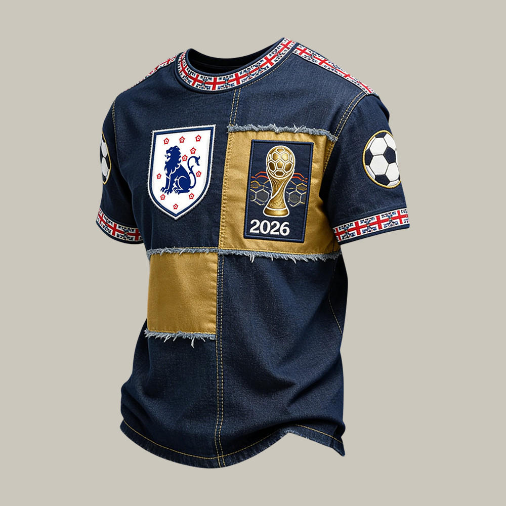 England 2026 Fifa World Cup T-Shirt England National Football Shirt Fan Gear