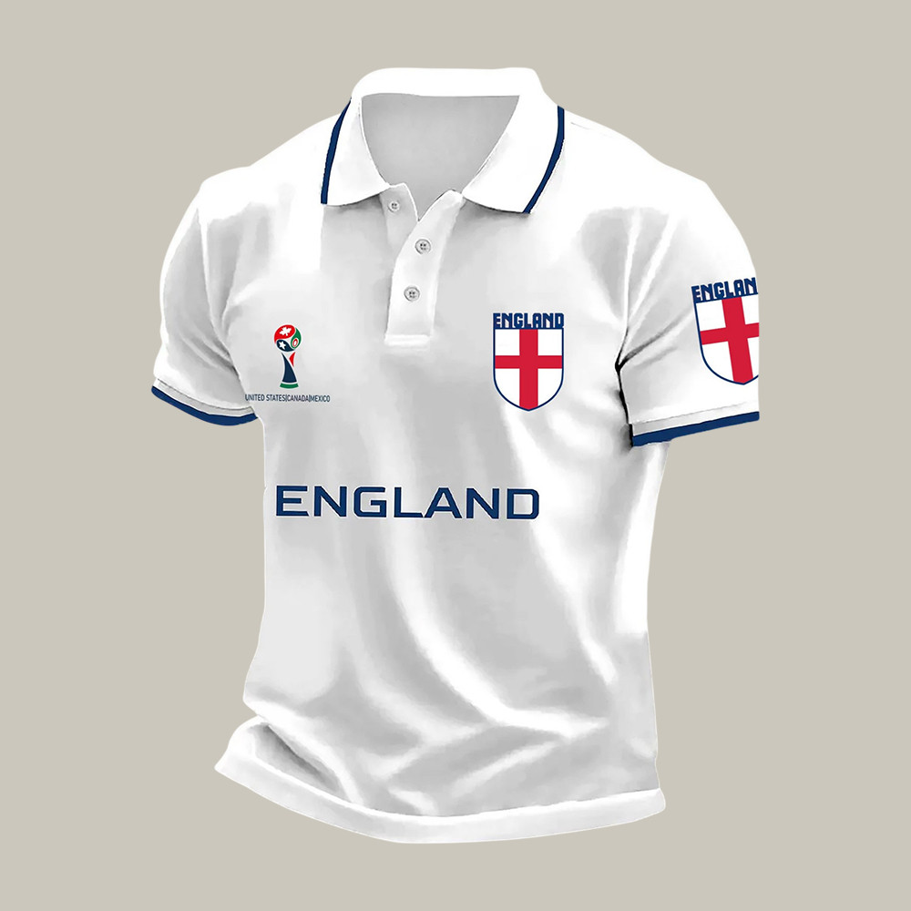 England FIFA World Cup 2026 Polo Shirt World Cup Merch Gift Idea For Father's Day