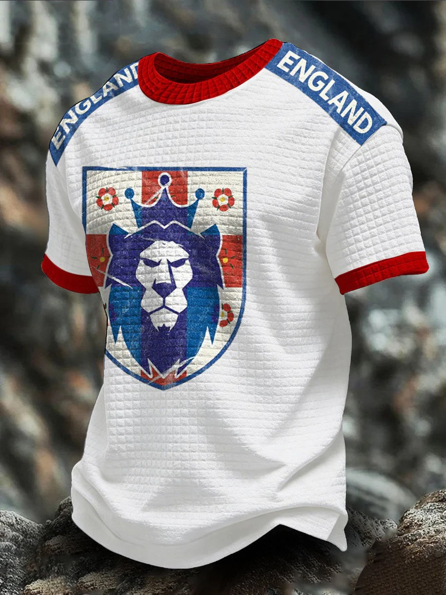 England Football T-Shirt Three Lions Shield Crest Fan Gear World Cup 2026 Match Day Gift For Soccer Fans