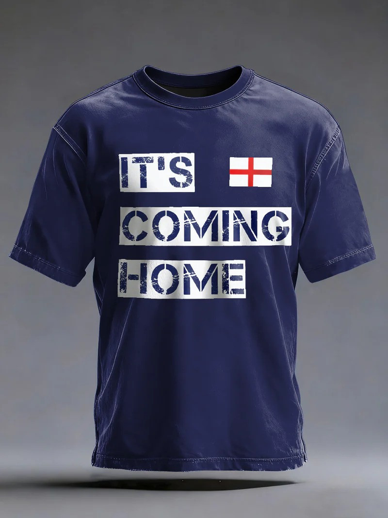 England It's Coming Home T-Shirt Three Lions Football 2026 World Cup Fan Gear Best Gift For Fans
