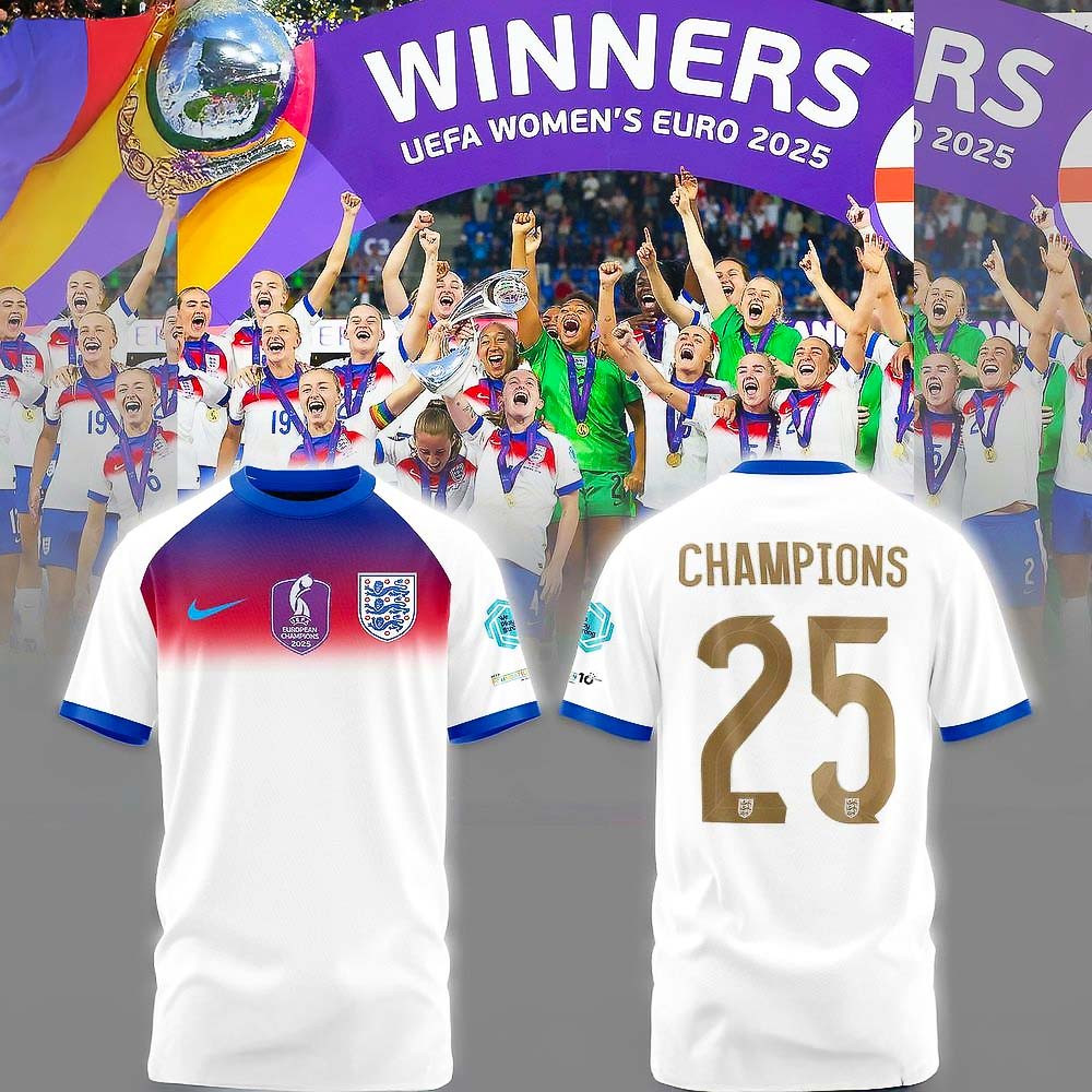 England Lionesses Winners UEFA Womens Euro 2025 T Shirt Best Gift For Football Fans