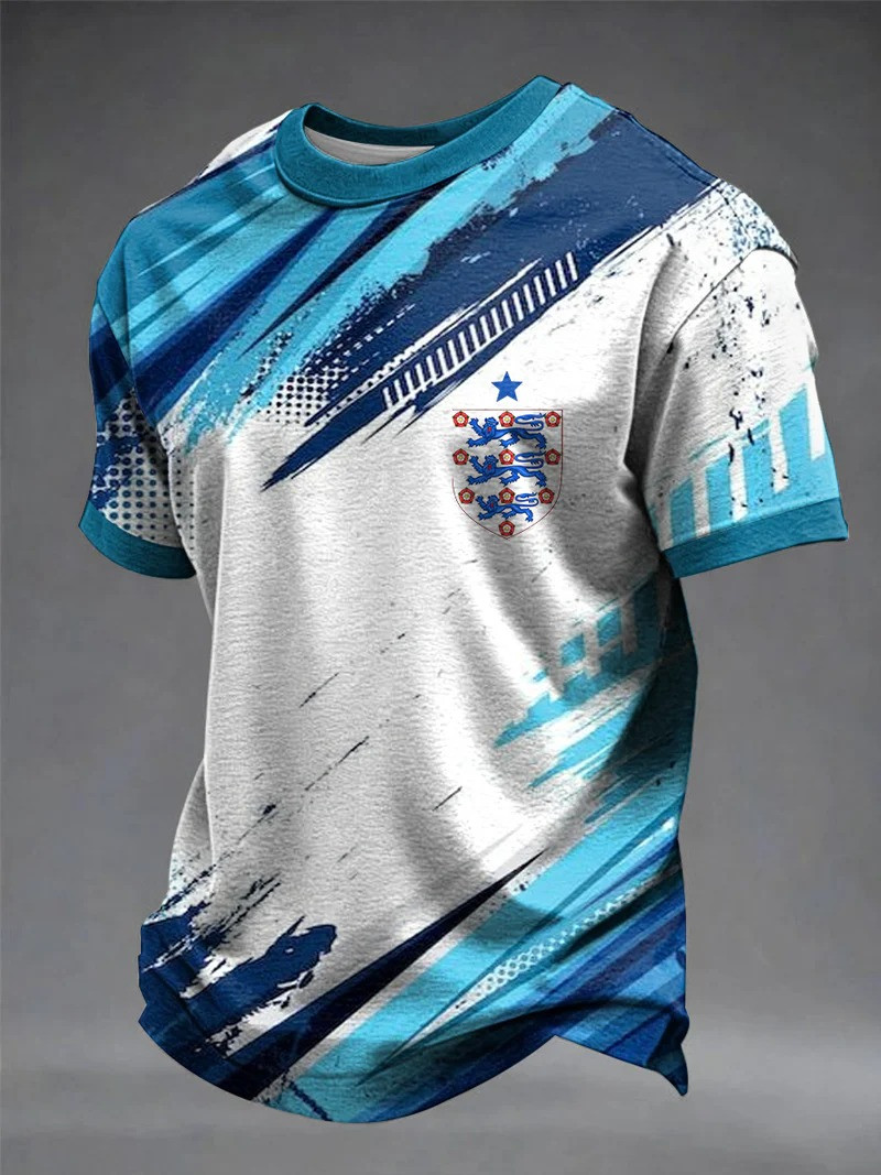 England Three Lions Abstract Art T-Shirt Football 2026 World Cup Fan Clothing Best For Supporters