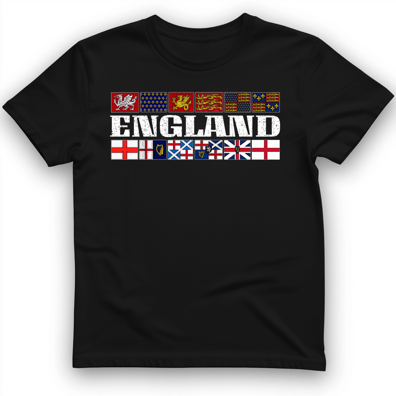 English Flags England T-Shirt National Flag Shirt Gift Ideas For Husband