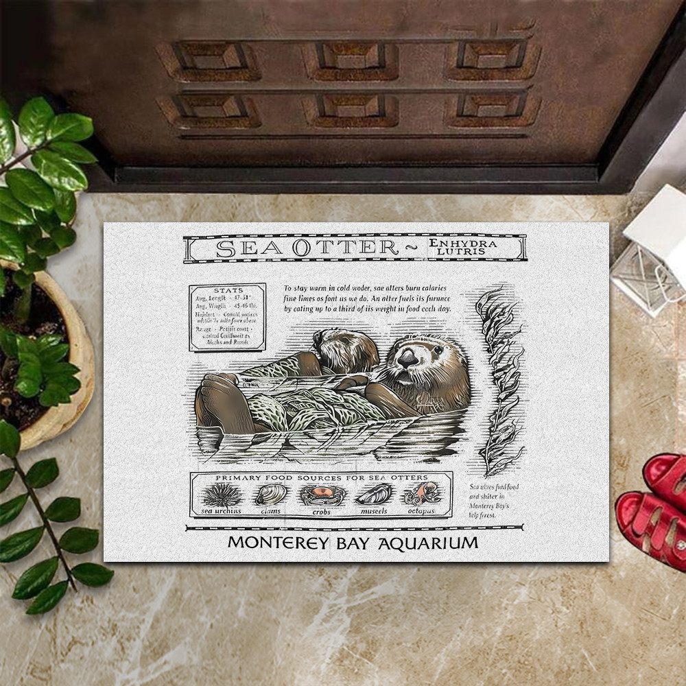 Enhydra Lutris Sea Otter Doormat The Life Of An Ocean Being Sea Otter Taylor Swift Merchandise