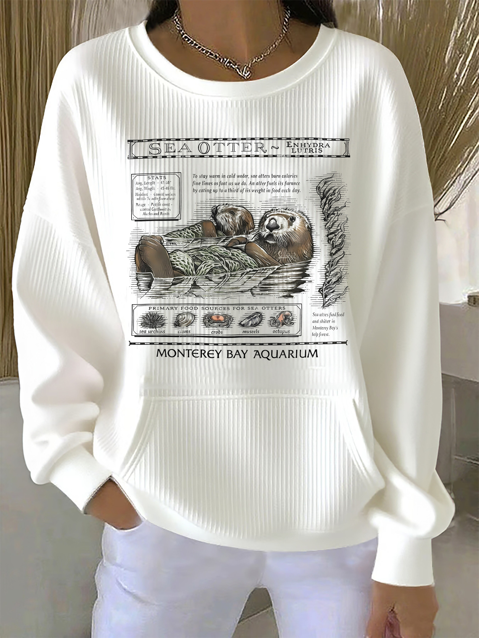 Enhydra Lutris Sea Otter Sweatshirt The Life Of An Ocean Being Sea Otter Taylor Swift Apparel