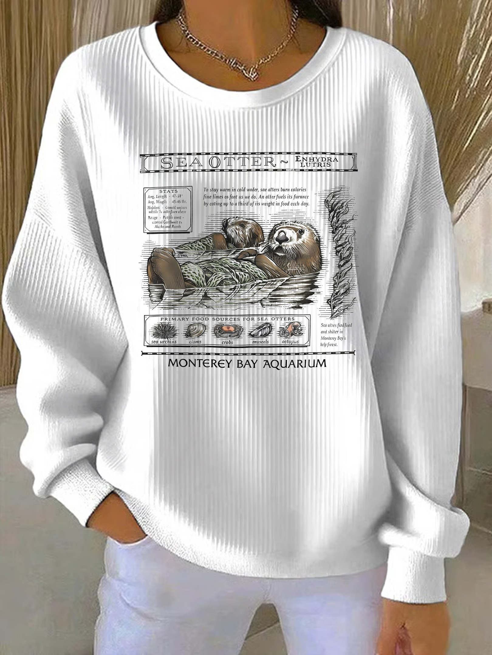 Enhydra Lutris Sea Otter Sweatshirt The Life Of An Ocean Being Sea Otter Taylor Swift Clothing