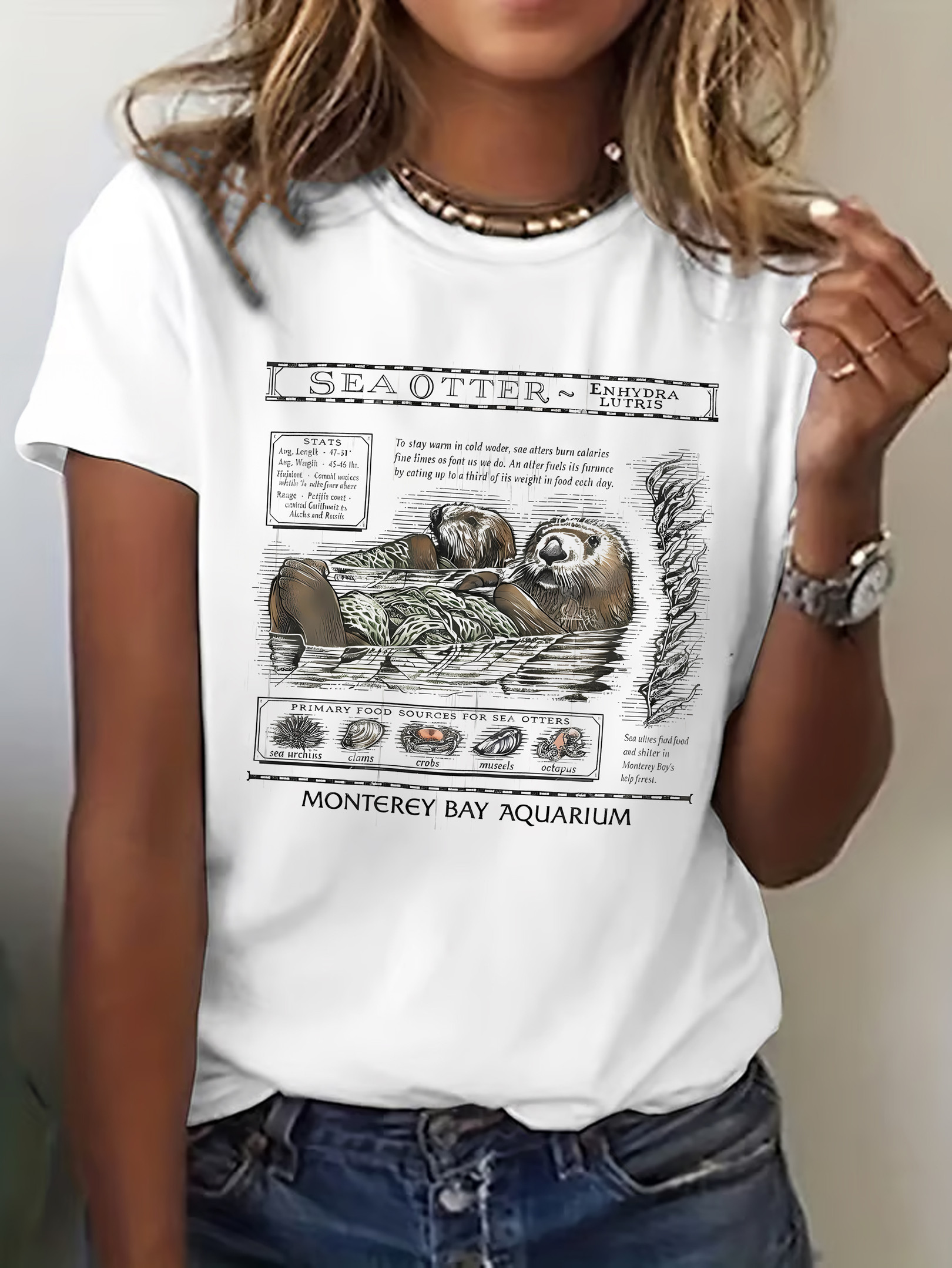 Enhydra Lutris Sea Otter T-Shirt The Life Of An Ocean Being Sea Otter TS Apparel Gifts