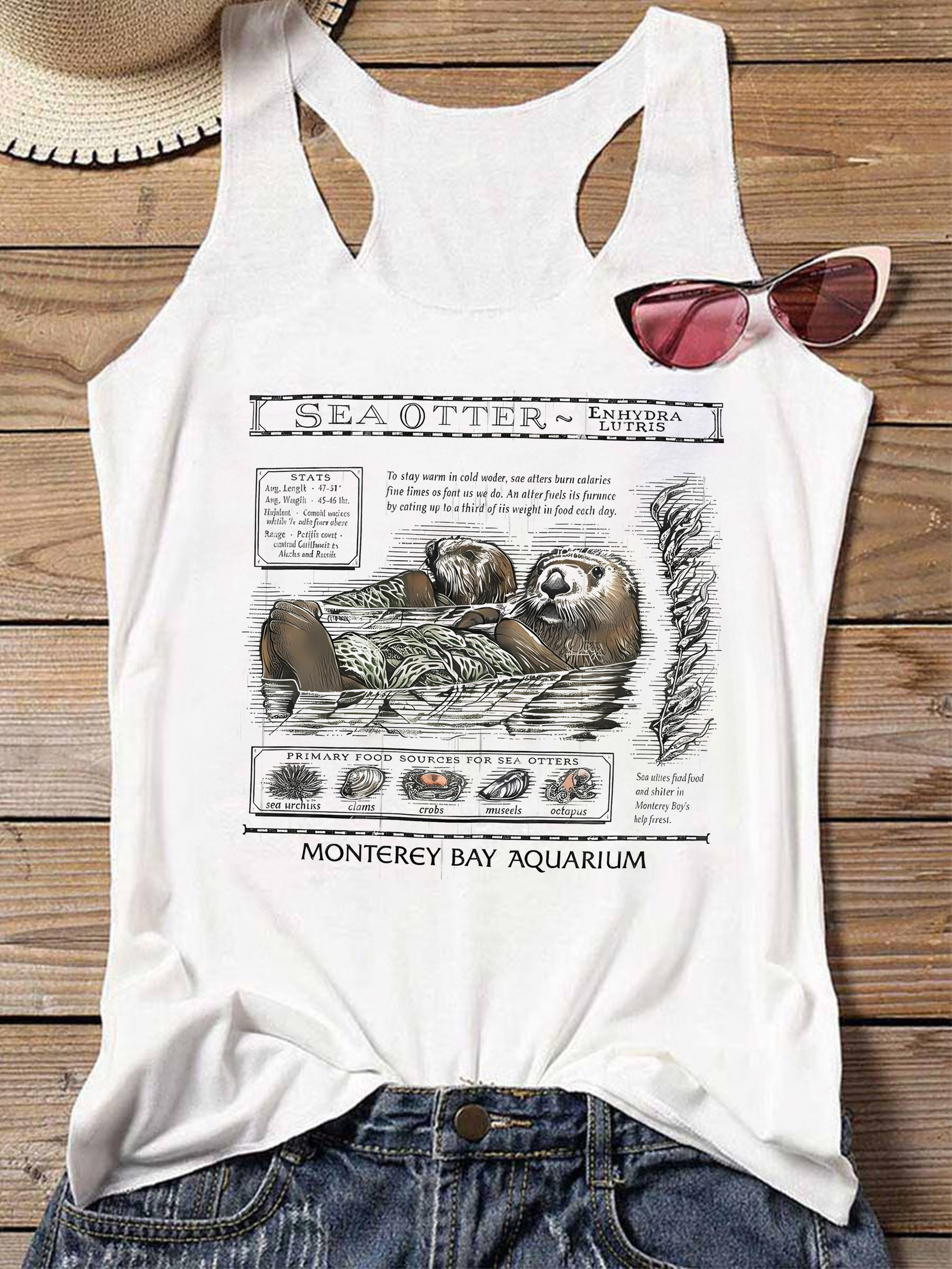 Enhydra Lutris Sea Otter Tank Top The Life Of An Ocean Being Sea Otter Taylor Swift Merch