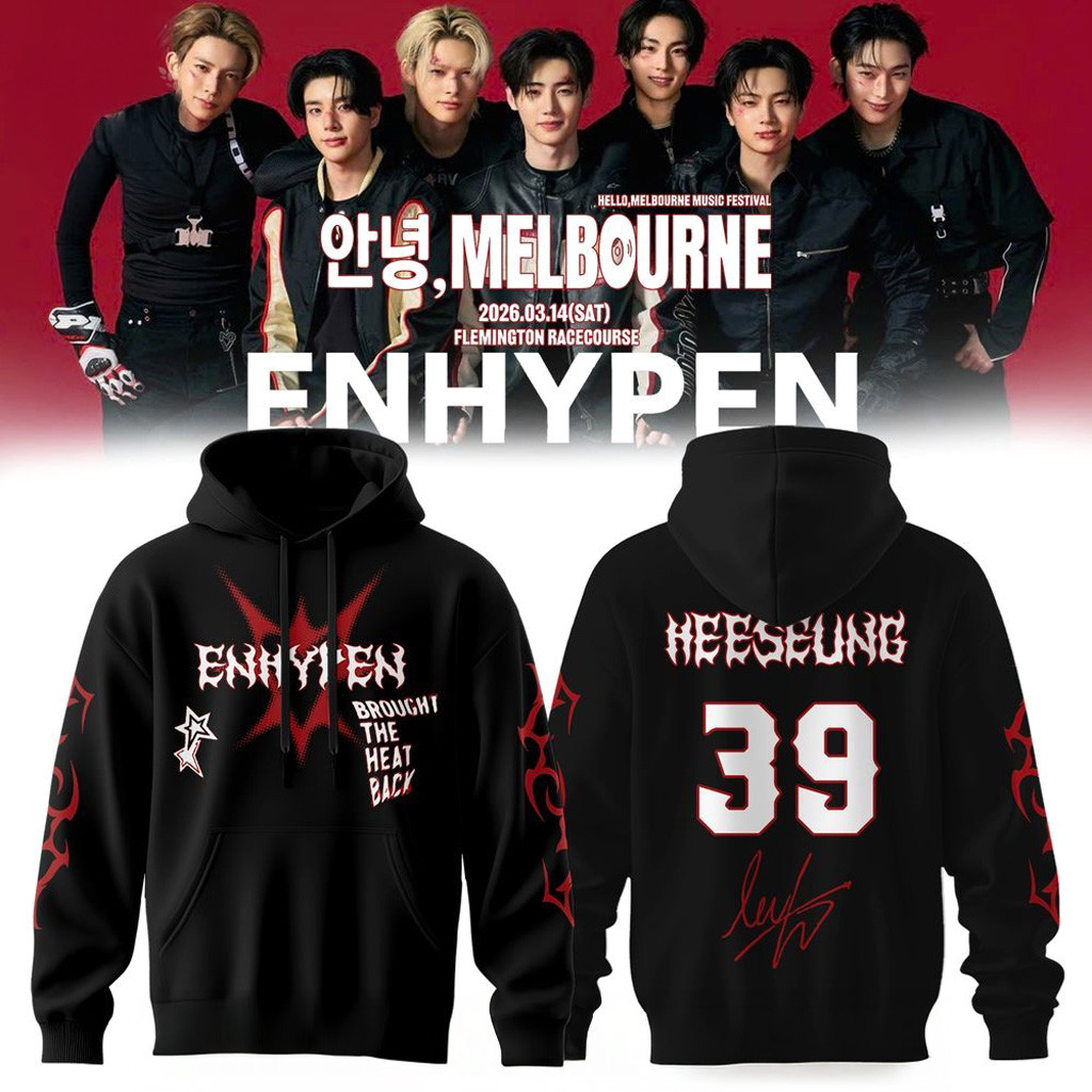 ENHYPEN Melbourne Kpop Music Festival 2026 Hoodie Heeseung 39 ENHYPEN Merch Gifts For Fans
