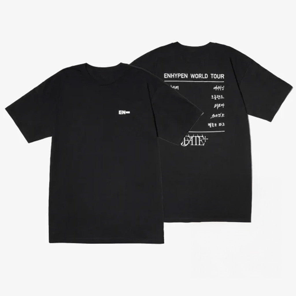 Enhypen Merch Tour Routing T-Shirt World Tour Fate Plus Tees Gifts For Besties Enhypen Merch Tour Routing T-Shirt World Tour Fate Plus Tees Gifts For Besties