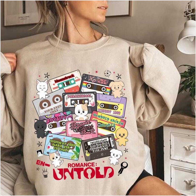 Enhypen Romance Untold Album Tracklist Sweatshirt Enhypen Love If You Say Shirt Gifts For Friends