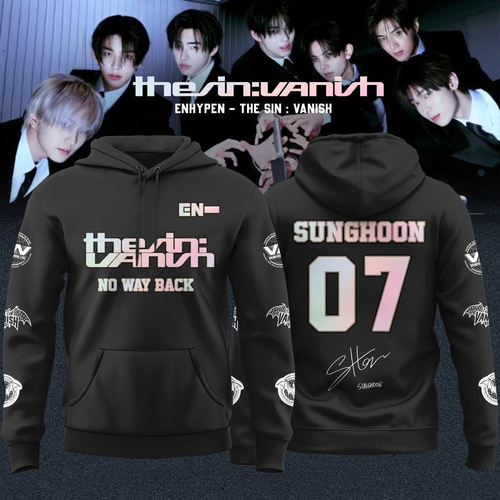 ENHYPEN The Sin Vanish Still Forbidden Hoodie ENHYPEN Merch Sunghoon 07 Hoodie Fans Gifts
