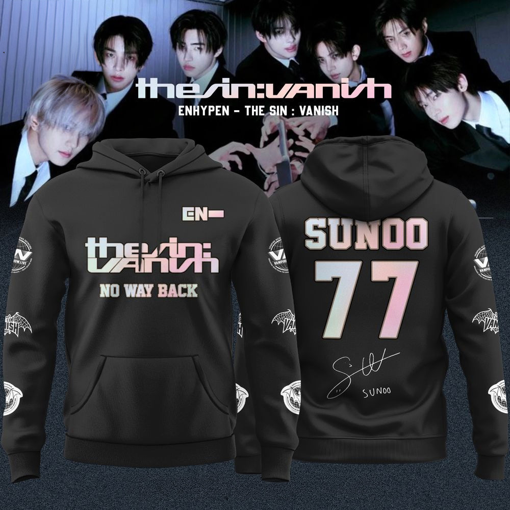 ENHYPEN The Sin Vanish Still Forbidden Hoodie ENHYPEN Merch Sunoo 77 Hoodie Fans Gift