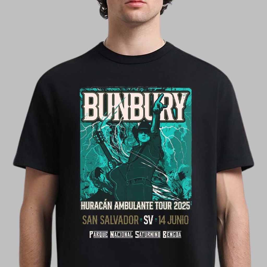 Enrique Bunbury Merch Huracan Ambulante Tour 2025 T-Shirt Best Gift For Fans Enrique Bunbury Merch Huracan Ambulante Tour 2025 T-Shirt Best Gift For Fans