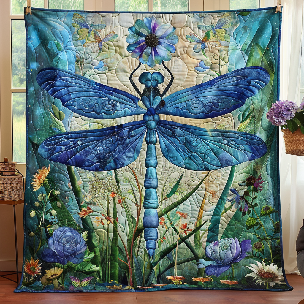 Ephemeral Wings Quilted Blanket Cute Heated Blanket