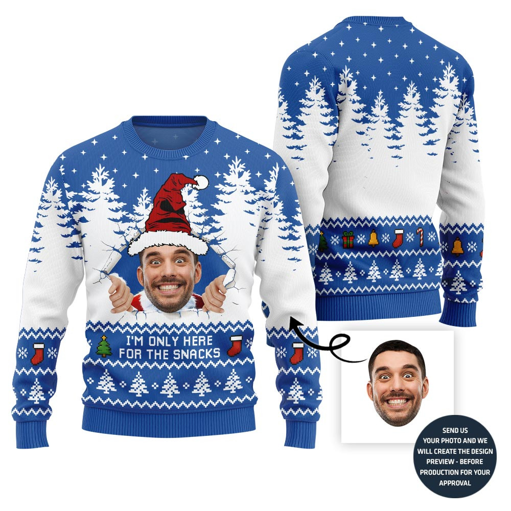 Epic Snack Attack Ugly Xmas Sweater Warm and Comfy Sweater for Winter Days