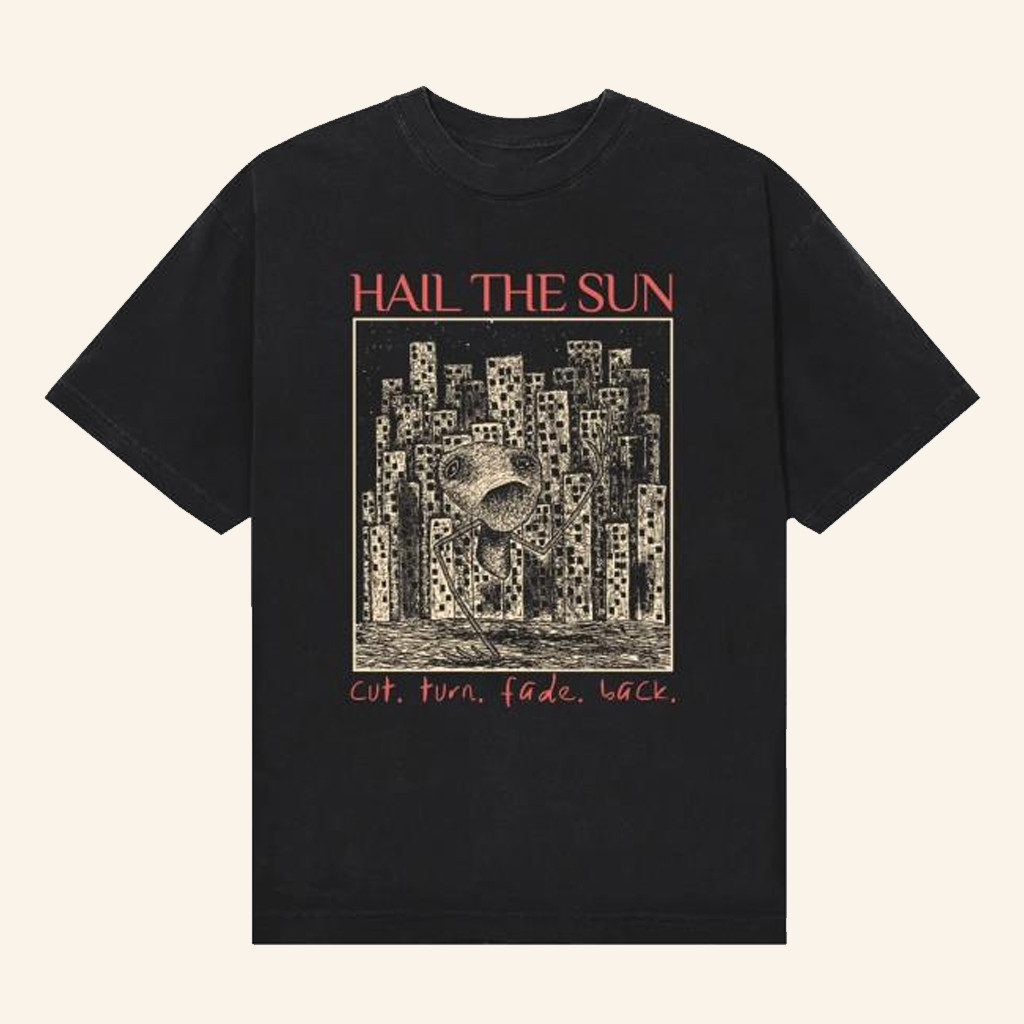 Equal Vision Merch Hail The Sun Cut Turn Fade Back Black T-Shirt Present For Husband Equal Vision Merch Hail The Sun Cut Turn Fade Back Black T-Shirt Present For Husband