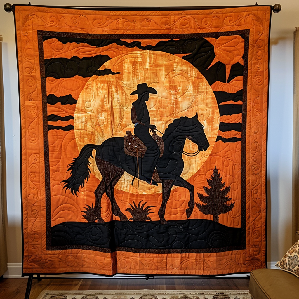 Equine Eclipse Quilted Blanket Gift Ideas For Cow Lovers