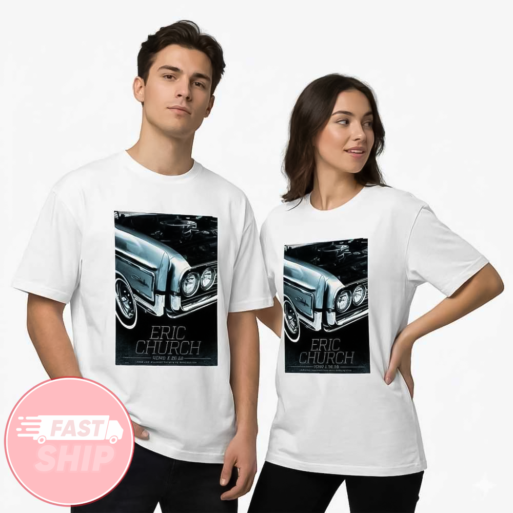 Eric Church Free The Machine Tour 2026 Kansas City MO T-Mobile Center Poster Tour Event T-Shirt