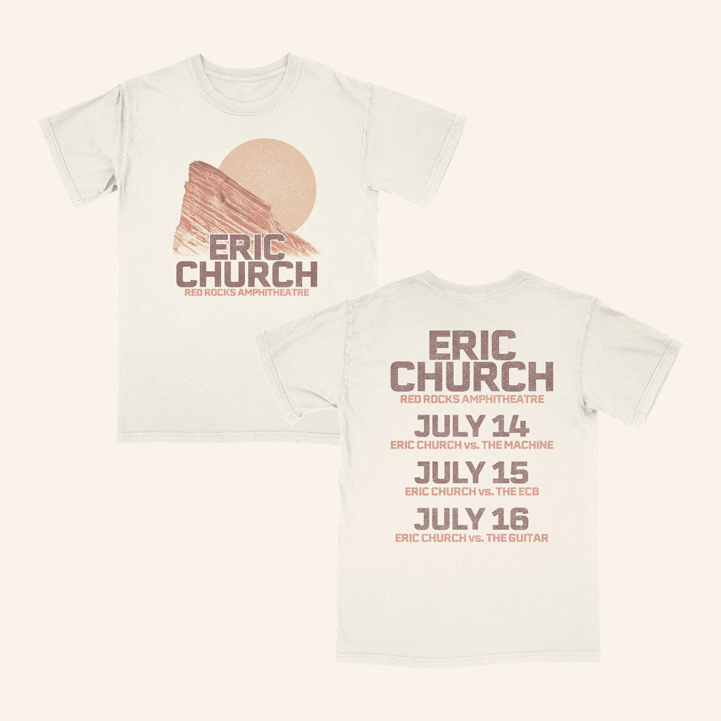 Eric Church Merch Red Rocks Event T-Shirt Best Gifts For Him