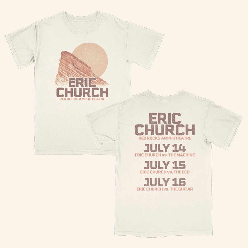 Eric Church Merch Red Rocks Event T-Shirt Gifts For Friends