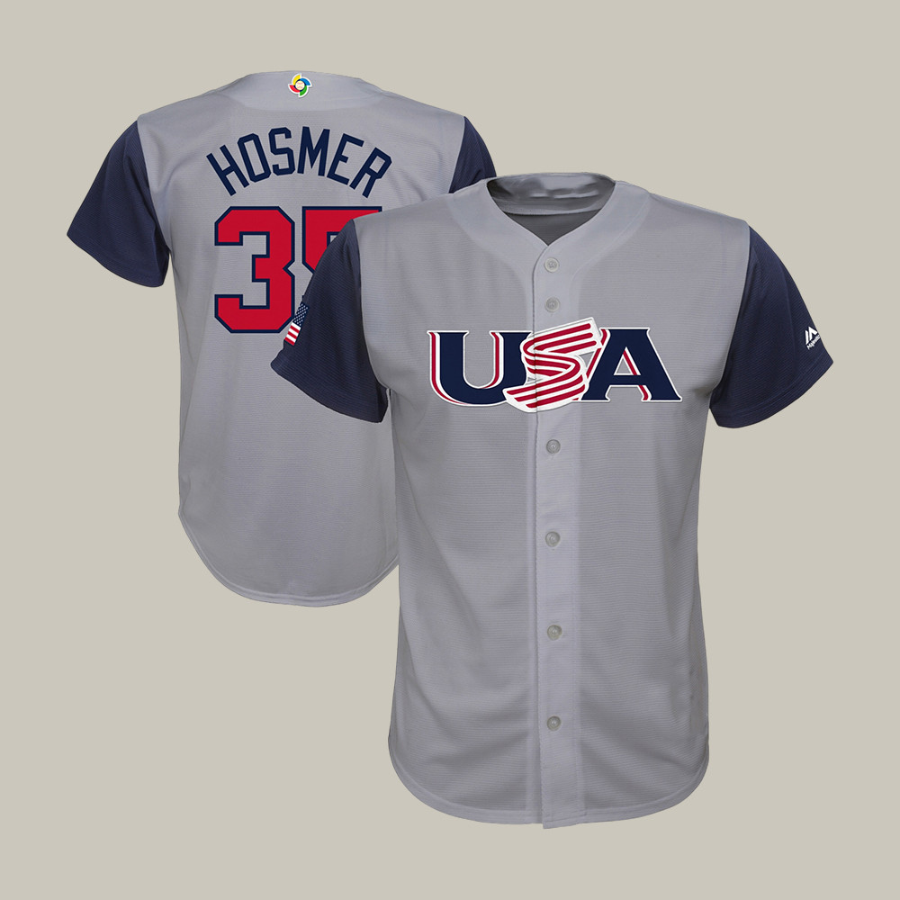 Eric Hosmer USA World Baseball Classic 35 Jersey Team USA Baseball Clothes Best Fan Gift