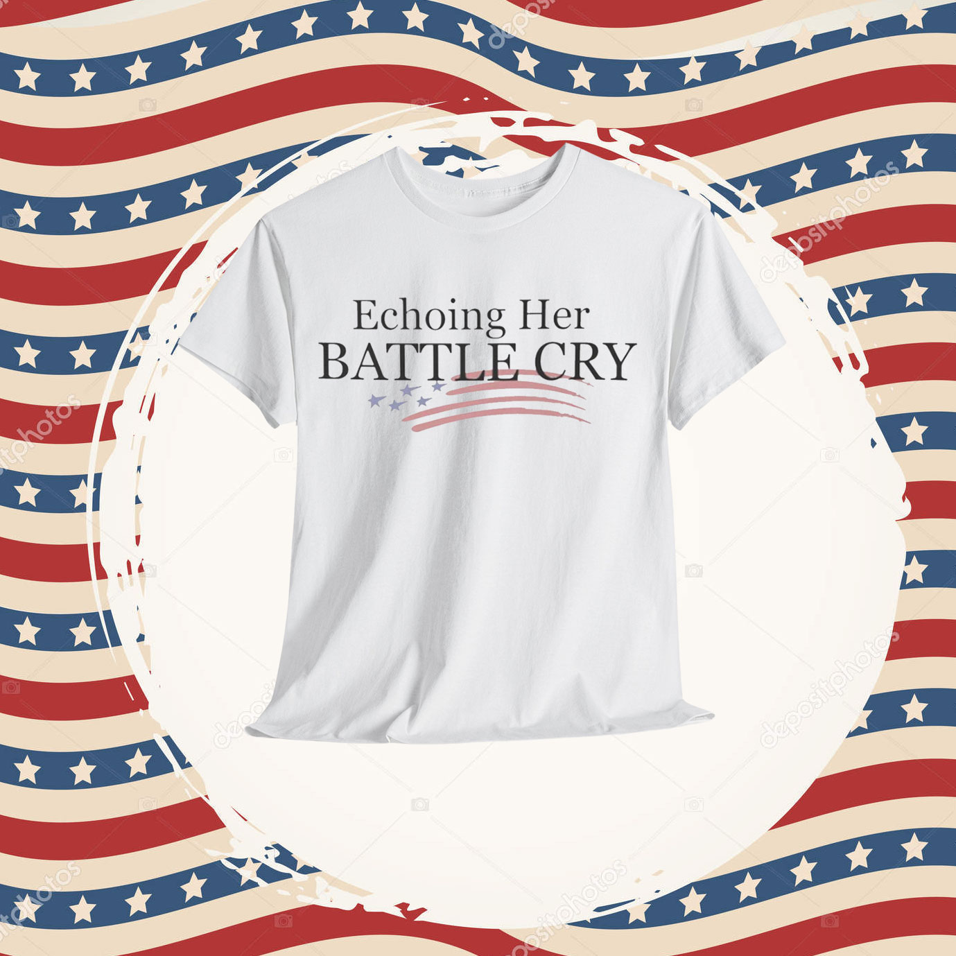 Erika and Charlie Kirk Echoing Her Battle Cry T-Shirt