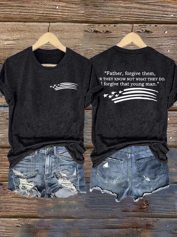 Erika Kirk Father Forgive Them T-Shirt I Forgive That Young Man Charlie Kirk Tribute