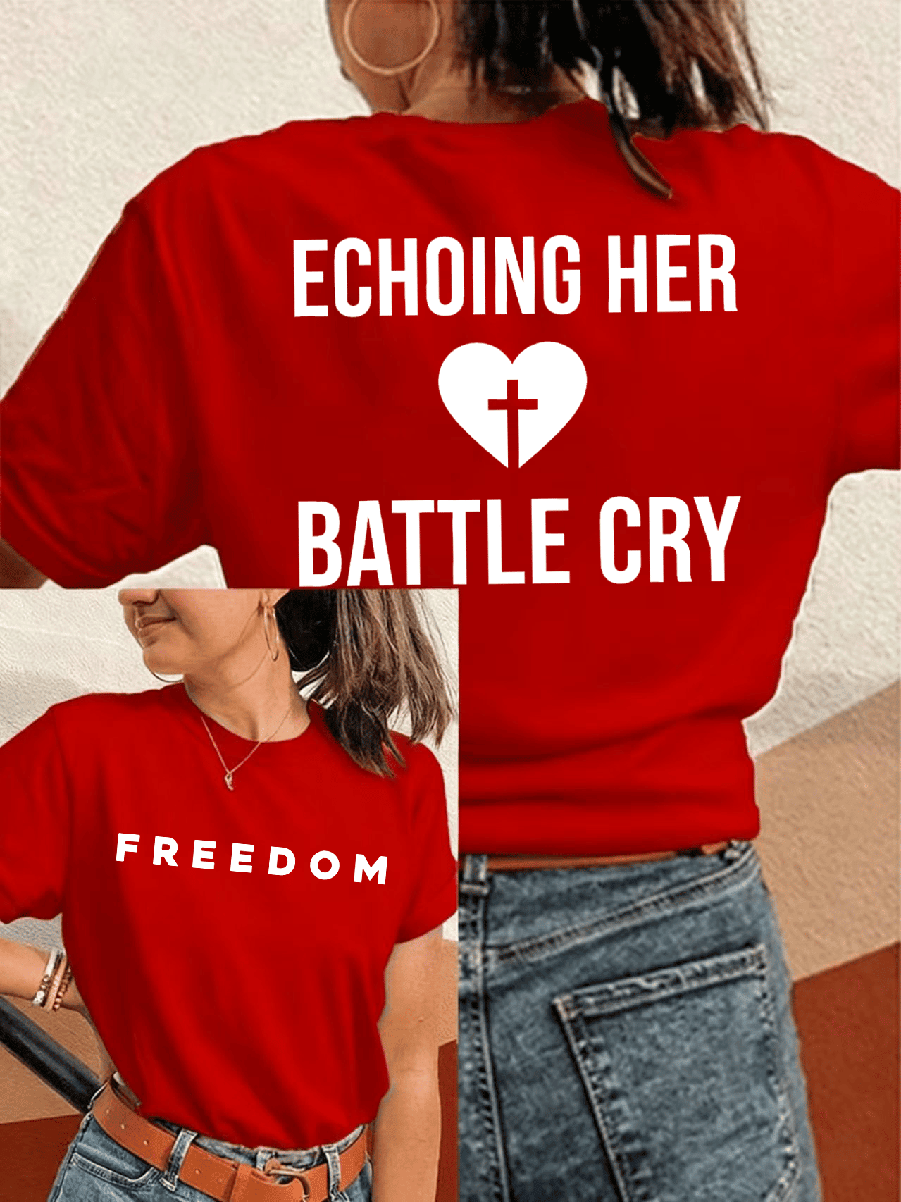 Erika Kirk Freedom T-Shirt Echoing Her Battle Cry Proud Charlie Kirk Shirts