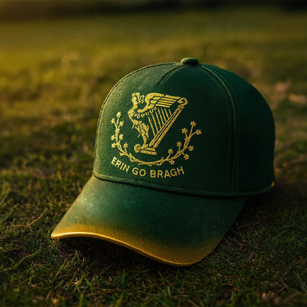 Erin Go Bragh Celtic Harp Vintage Hat St Patrick's Day 2026 Baseball Cap Present Idea