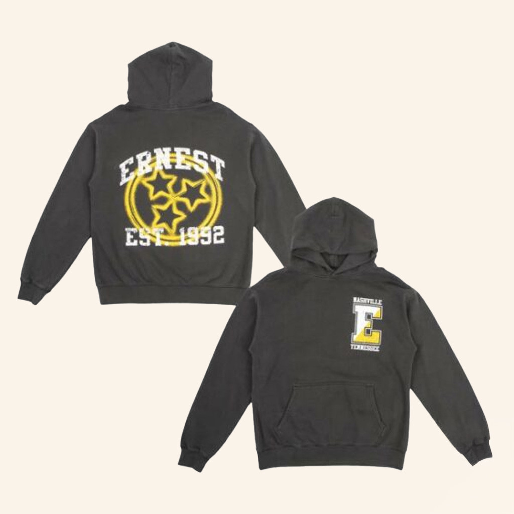 Ernest Merch Collegiate Hoodie Nashville Tennessee Hoodie Christmas Present Ideas For Boyfriend