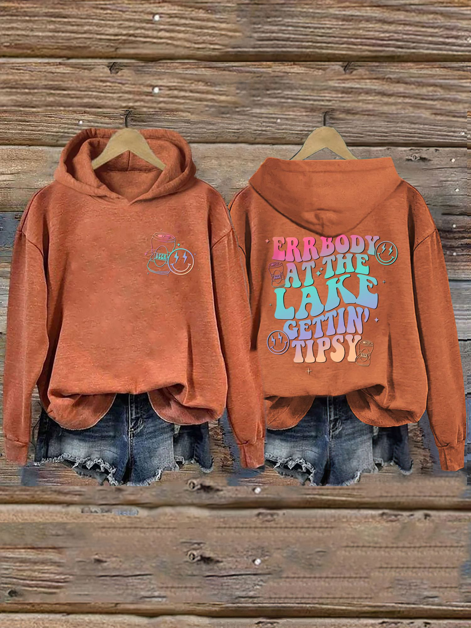 Errbody At The Lake Gettin Tipsy Hoodie Novelty Hoodie Best Gifts For Women