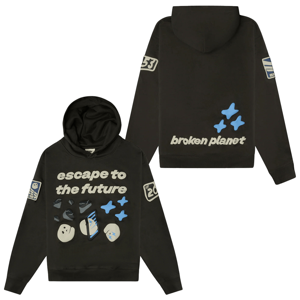 Escape To The Future Broken Planet Hoodie Father In Law Gifts Dad's Day Escape To The Future Broken Planet Hoodie Father In Law Gifts Dad's Day
