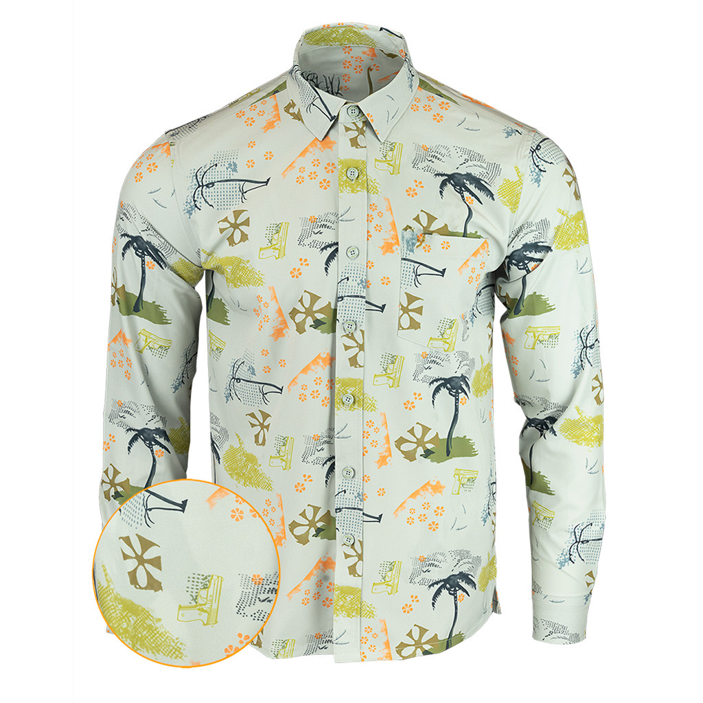 Escobar Long Sleeve Button Down Shirt Hawaiian Tactical Button Down Christmas Gift For Brother