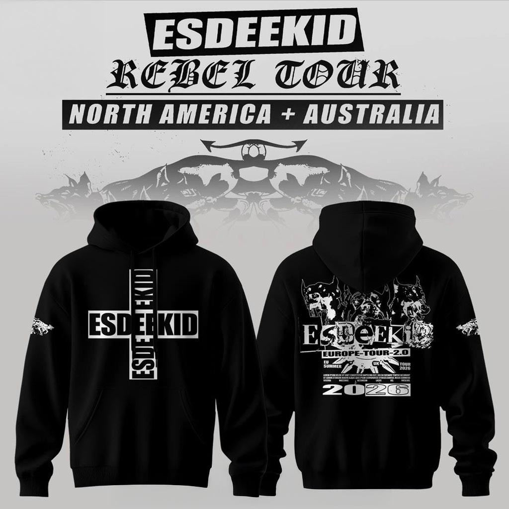 EsDeekid Merch EsDeeKid Europe Tour 2 0 2026 Hoodie Cool Gifts For Rapper Fans