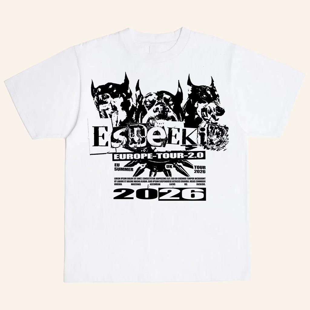 EsDeekid Merch EsDeeKid Europe Tour 2026 T-Shirt Present For Husband