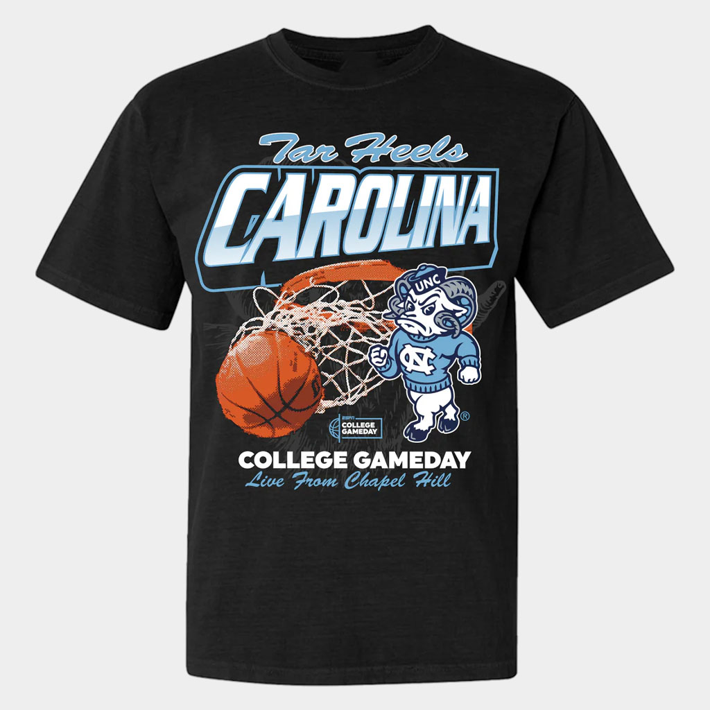 ESPN Merch College Gameday Live From Chapel Hill T-Shirt Gift For Basketball Lover