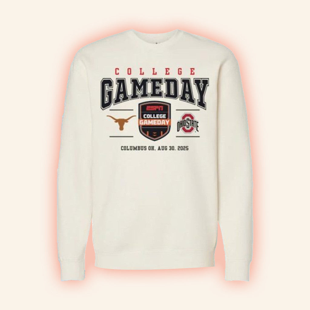 Espn Merch College Gameday Texas Vs Ohio State Sweatshirt Birthday Present For Him Espn Merch College Gameday Texas Vs Ohio State Sweatshirt Birthday Present For Him