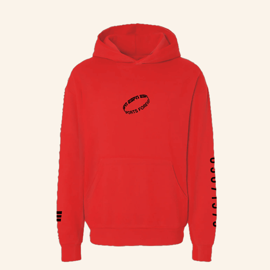 Espn Merch Sports Forever Infinity Red Hoodie Gifts For Him Espn Merch Sports Forever Infinity Red Hoodie Gifts For Him