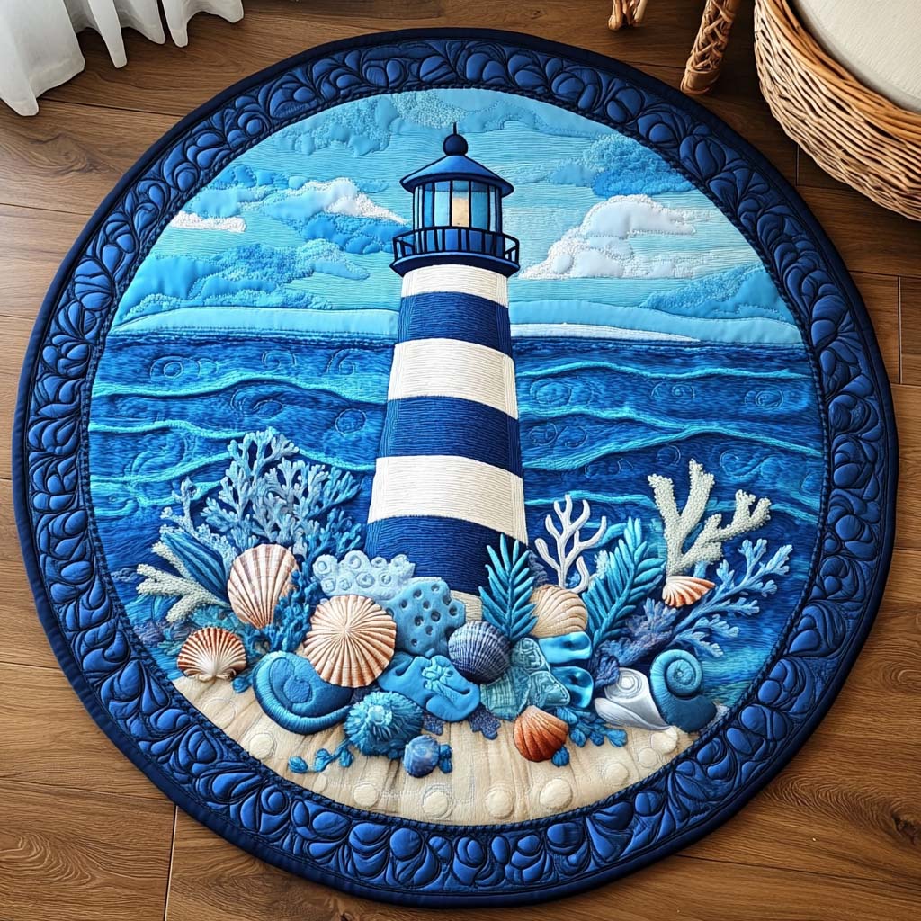 Eternal Beacon Quilted Round Mat Entrance Way Ideas Best Gifts For Beach Lovers