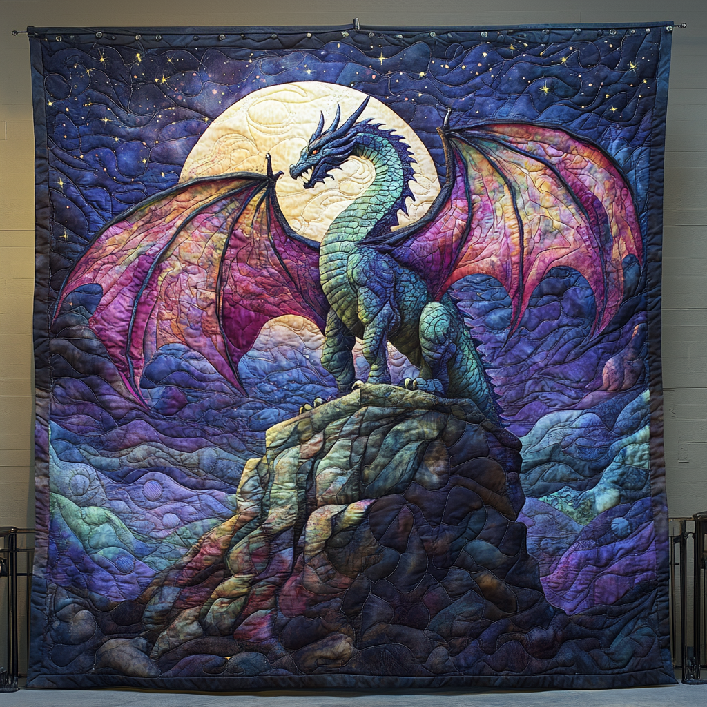 Eternal Blaze Quilted Blanket Presents For Dragon Lovers