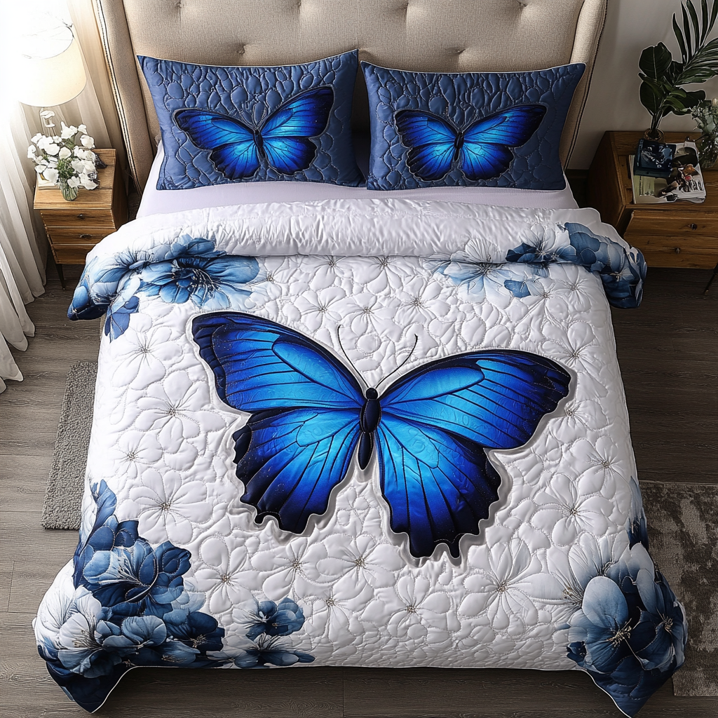 Eternal Butterfly Quilted Bedding Set Best Bed Sheet Set Butterfly Birthday Gifts