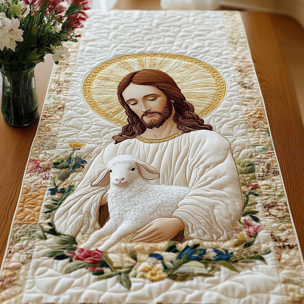 Eternal Comfort Quilted Table Runner Holiday Themed Table Runners Christian Christmas Presents