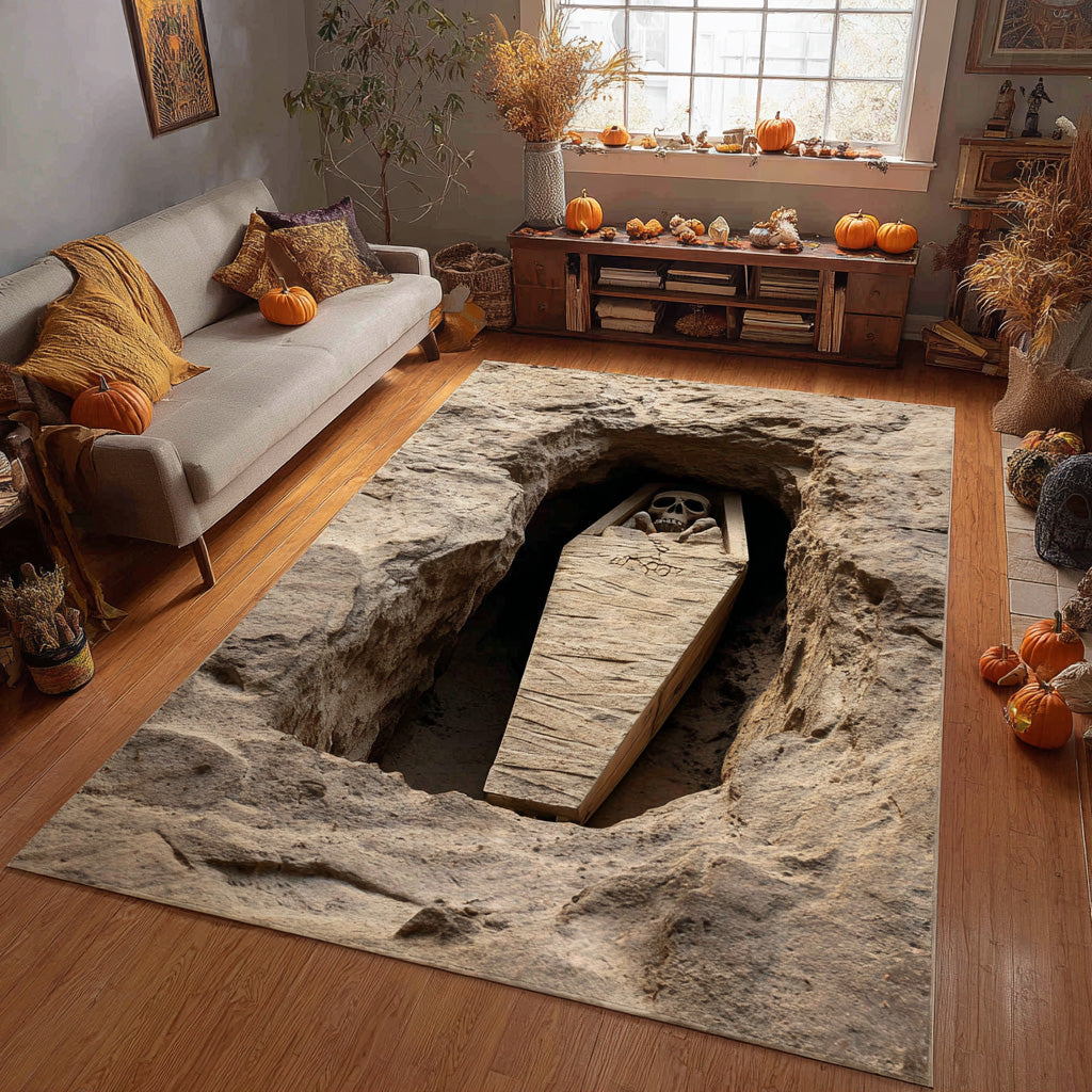 Eternal Descent Area Rug Home Front Door Design Gift For Halloween