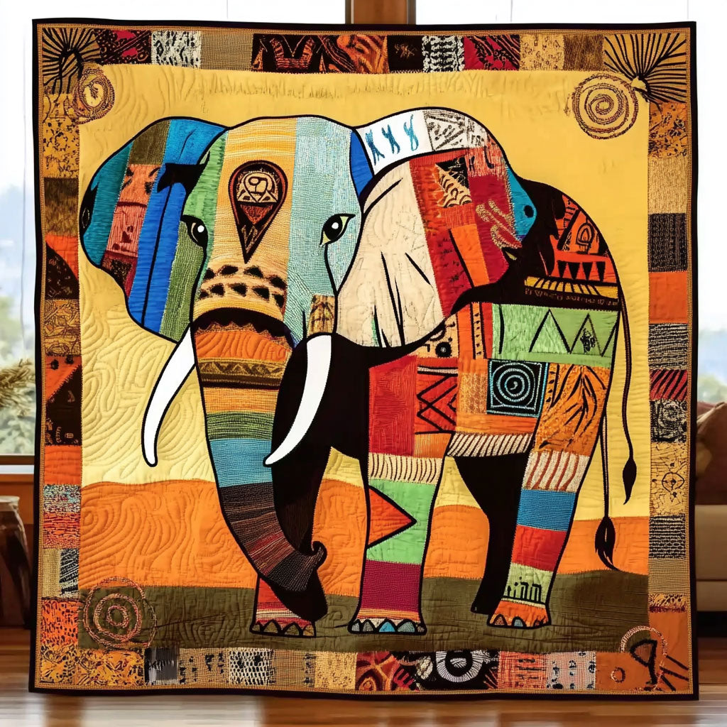 Eternal Elephant Culture Quilt Blanket Elephant Blanket African American Gifts For Women