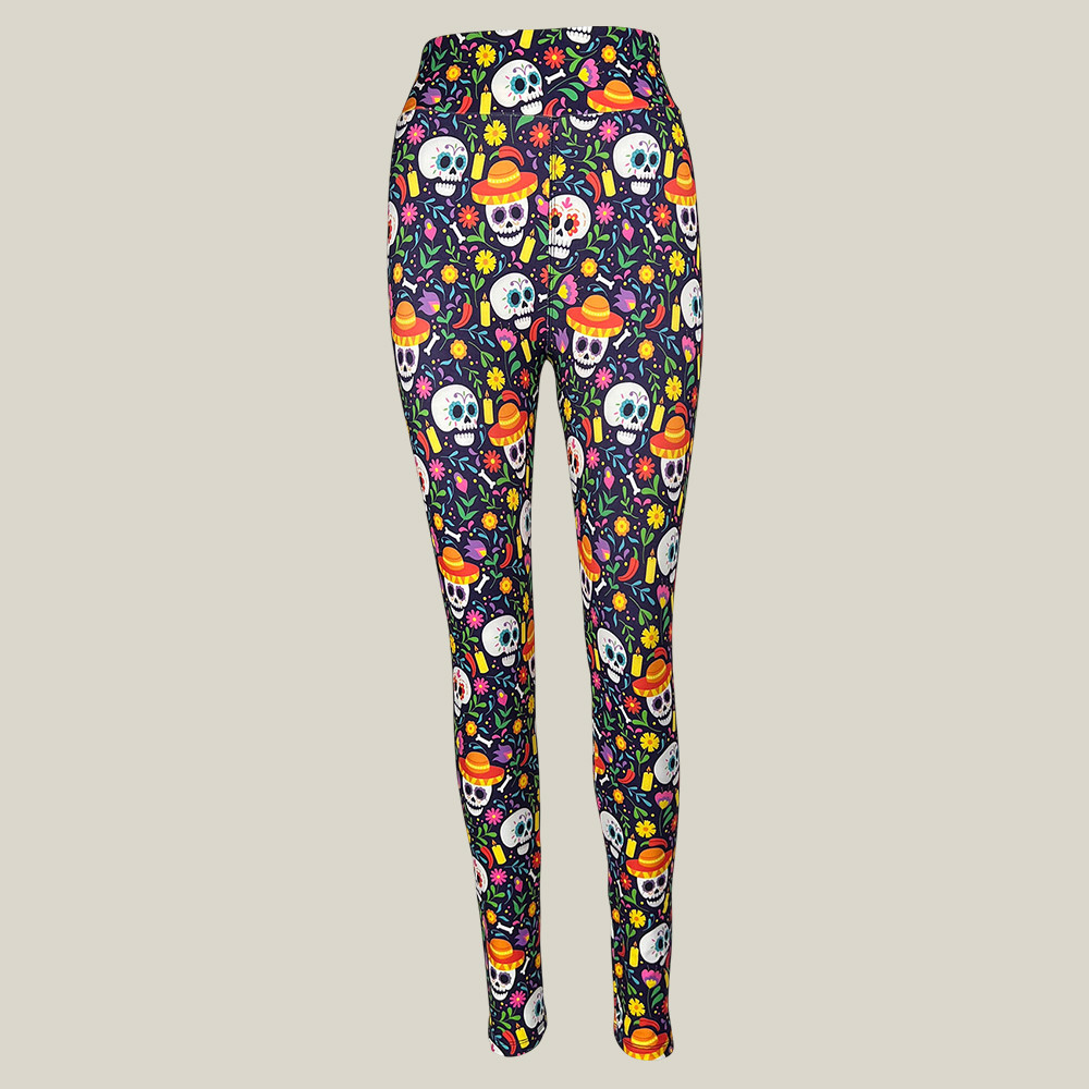 Eternal Fiesta Leggings Holiday Clothing Yoga Leggings Unique Presents For Her