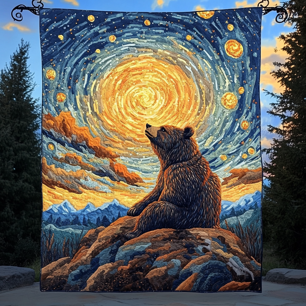 Eternal Forest Guardian Quilted Blanket Native American Gifts